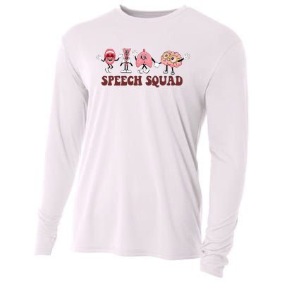 Speech Squad Speech Language Pathologist Speech Therapy SLP Cooling Performance Long Sleeve Crew