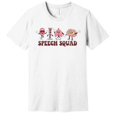 Speech Squad Speech Language Pathologist Speech Therapy SLP Premium T-Shirt