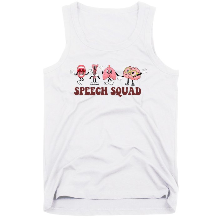 Speech Squad Speech Language Pathologist Speech Therapy SLP Tank Top