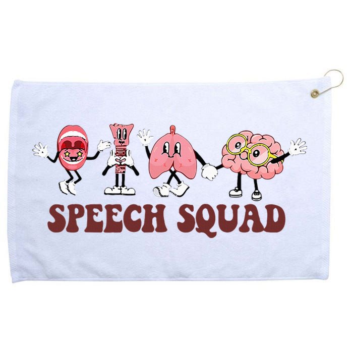 Speech Squad Speech Language Pathologist Speech Therapy SLP Grommeted Golf Towel