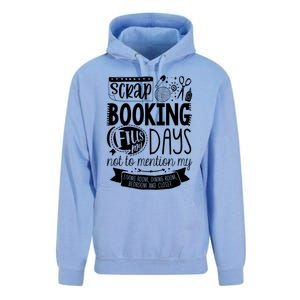 Scrapbooking Scrapbooker Scrapbooking Fills My Days Funny Gift Unisex Surf Hoodie