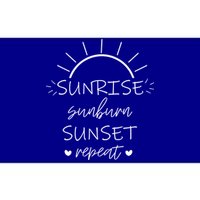 Sunrise Sunburn Sunset Repeat Summer Break Gift Great Gift Bumper Sticker