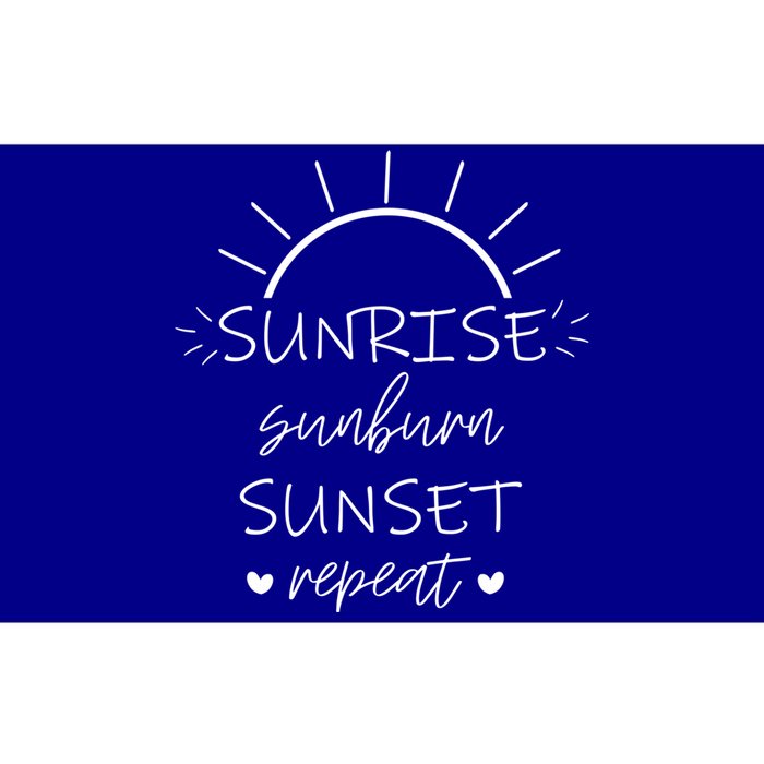 Sunrise Sunburn Sunset Repeat Summer Break Gift Great Gift Bumper Sticker