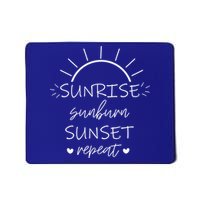 Sunrise Sunburn Sunset Repeat Summer Break Gift Great Gift Mousepad