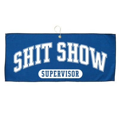 Shit Show Supervisor Large Microfiber Waffle Golf Towel
