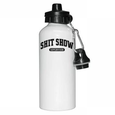 Shit Show Supervisor Aluminum Water Bottle 