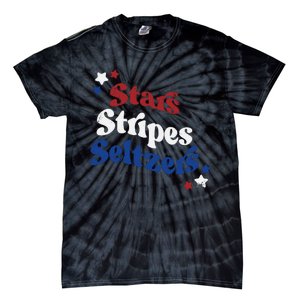 Stars Stripes Seltzers Patriotic Day Tie-Dye T-Shirt