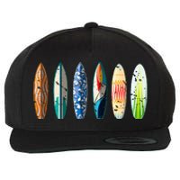 Summer Sports Surfboard Surfer Gift Surfing Wool Snapback Cap