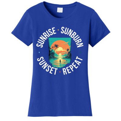 Sunrise Sunburn Sunset Repeat Gift Women's T-Shirt