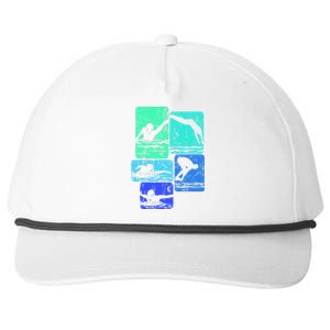 Swimming Swimmers Snapback Five-Panel Rope Hat