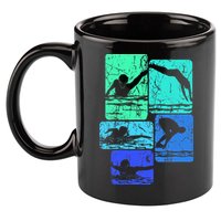 Swimming Swimmers 11oz C Handle Ceramic Mug