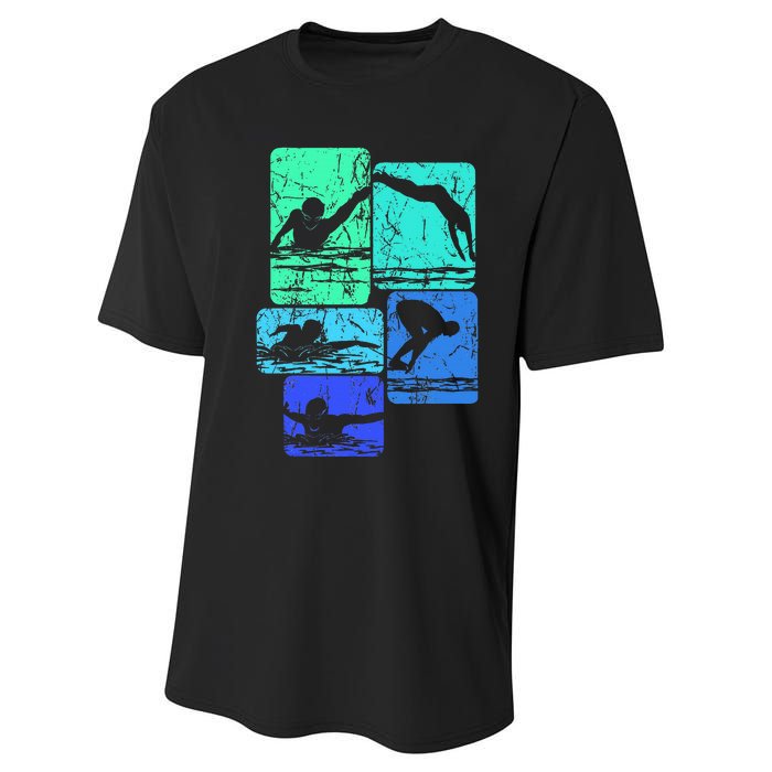 Swimming Swimmers Performance Sprint T-Shirt