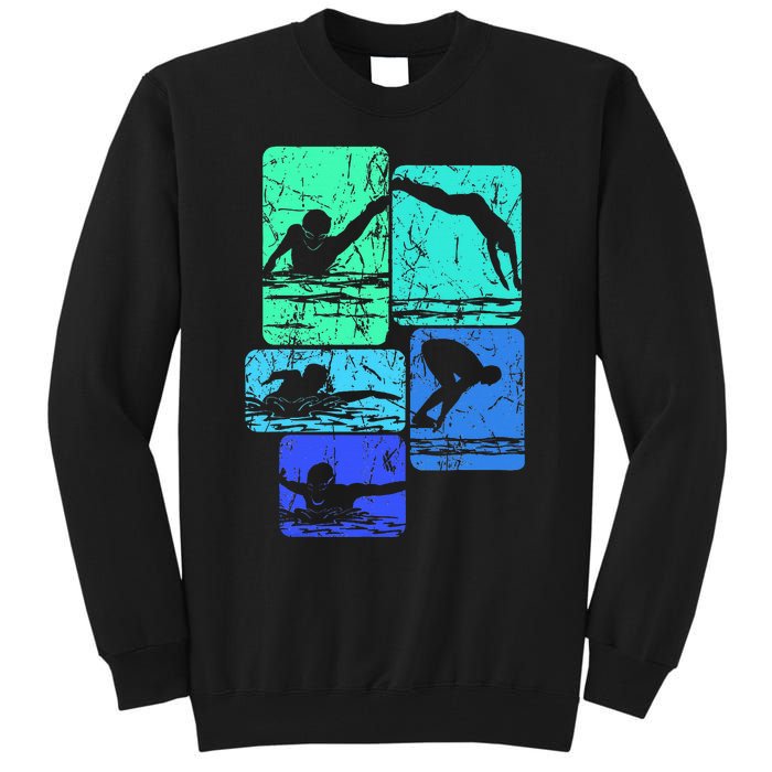 Swimming Swimmers Tall Sweatshirt