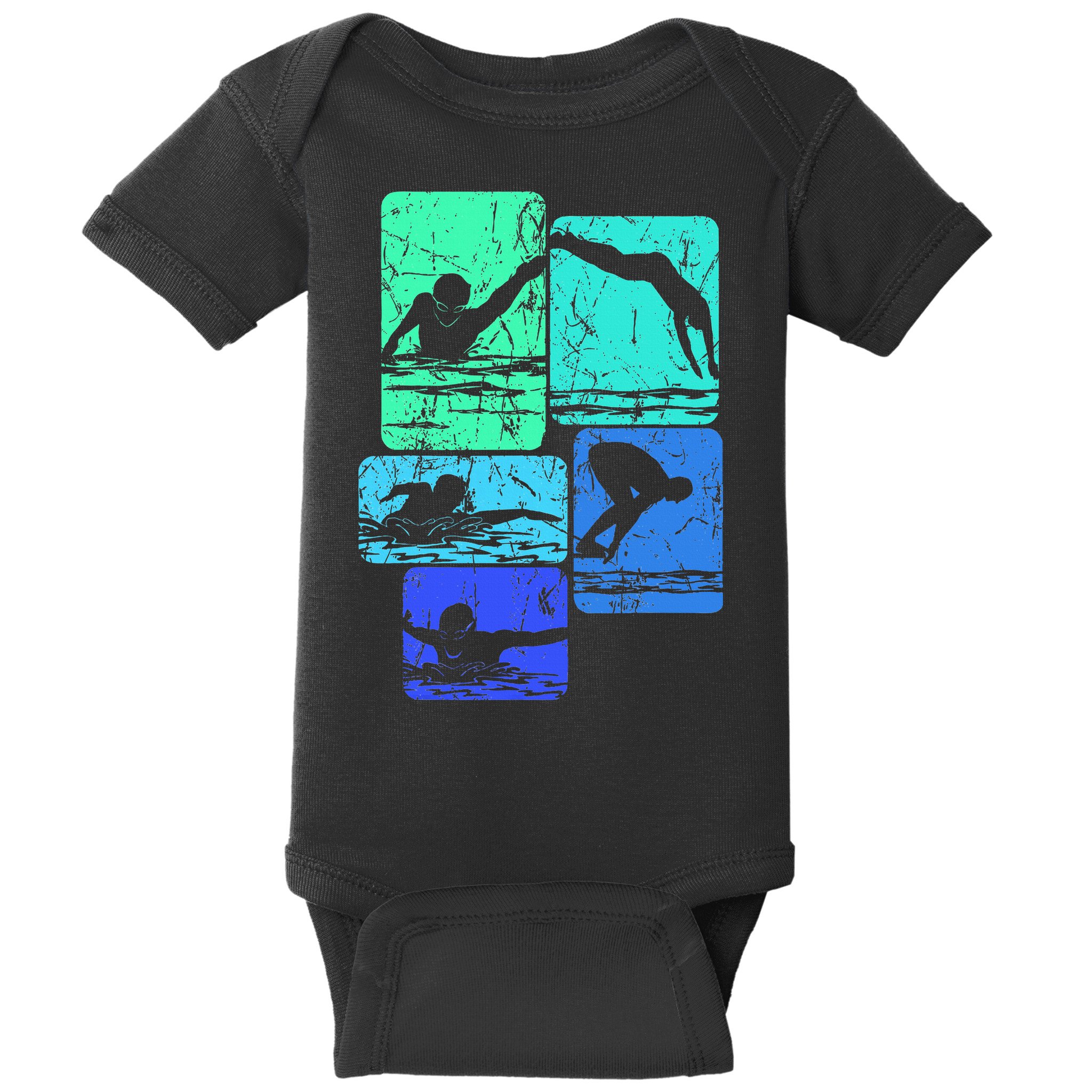 Swimming Swimmers Baby Bodysuit