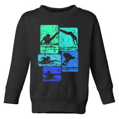 Swimming Swimmers Toddler Sweatshirt