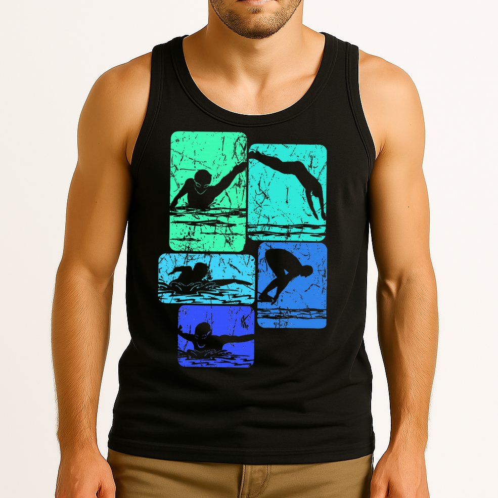 Swimming Swimmers Tank Top