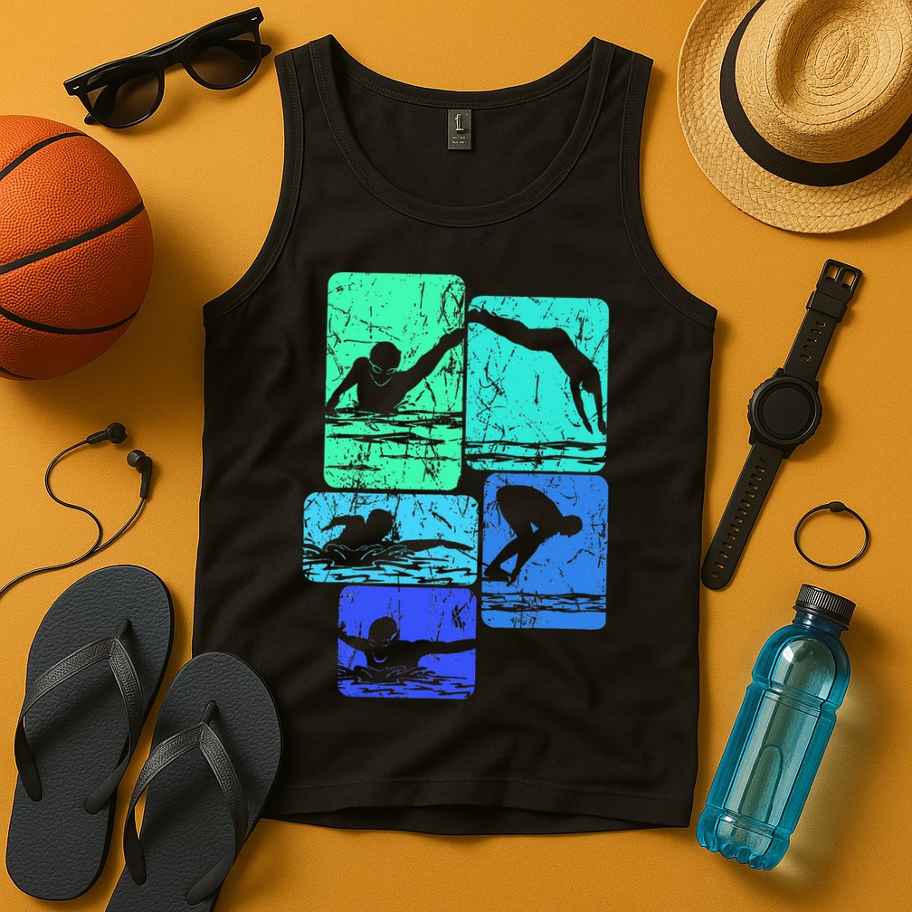 Swimming Swimmers Tank Top