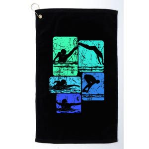 Swimming Swimmers Platinum Collection Golf Towel