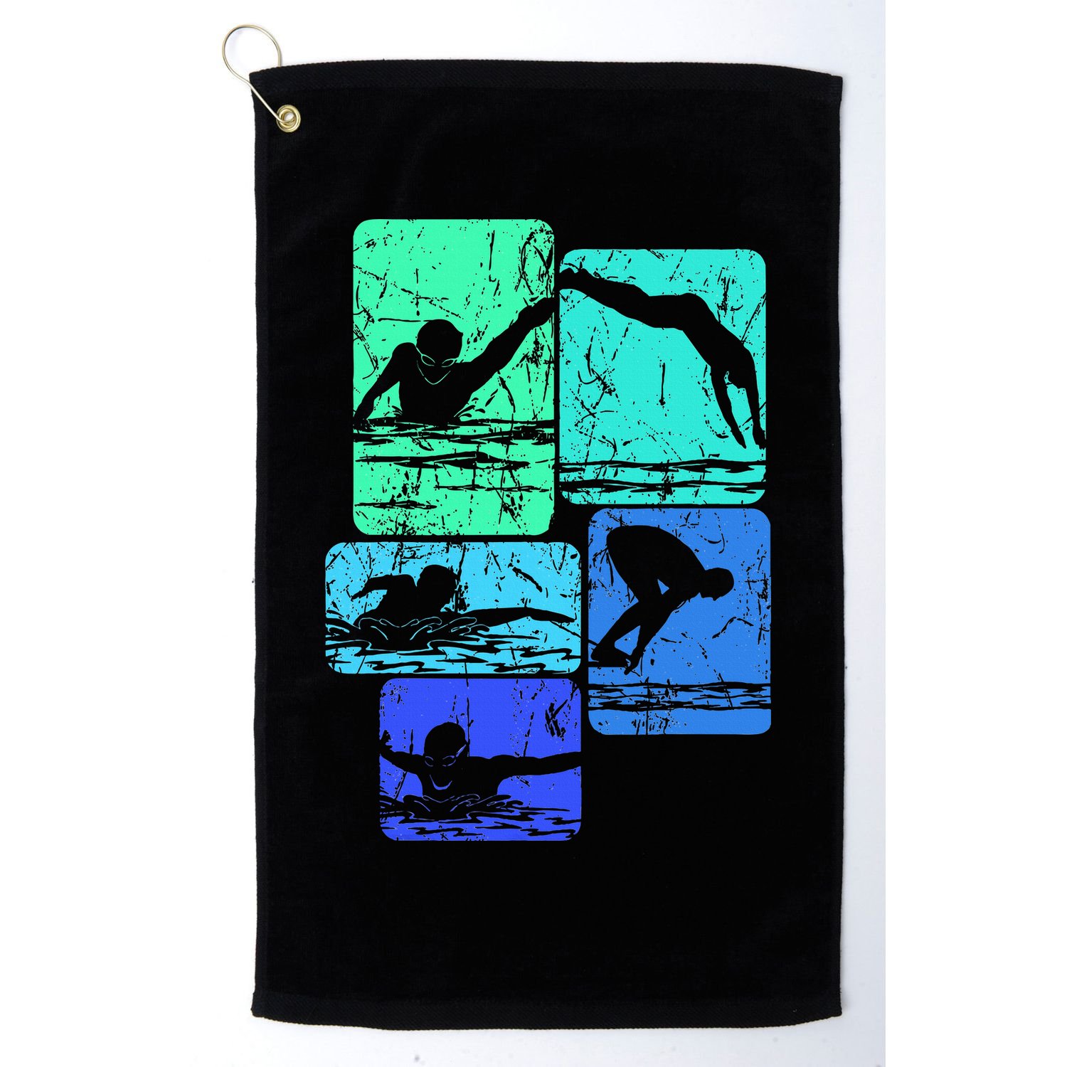 Swimming Swimmers Golf Towel