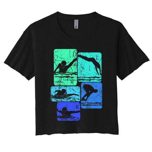 Swimming Swimmers Crop Top
