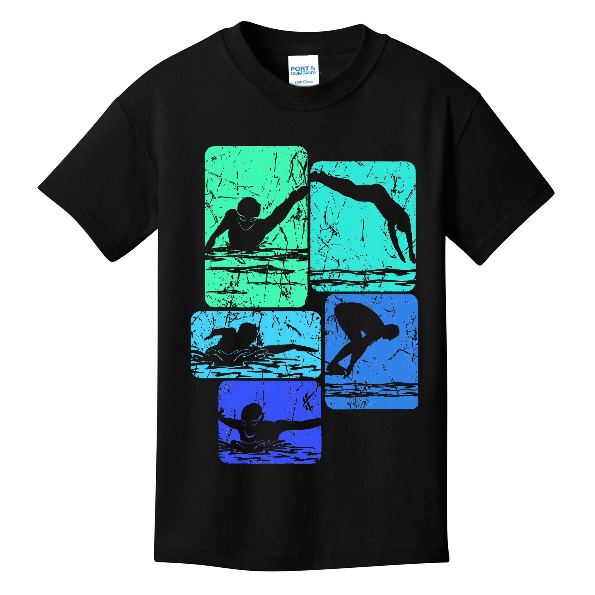 Swimming Swimmers Kids T-Shirt