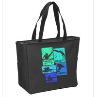 Swimming Swimmers Zip Tote Bag