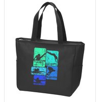 Swimming Swimmers Zip Tote Bag