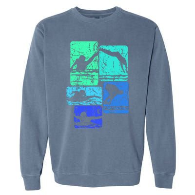 Swimming Swimmers Garment-Dyed Sweatshirt