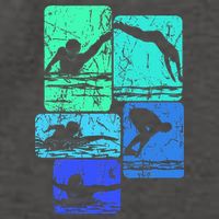 Swimming Swimmers Vector Backpack