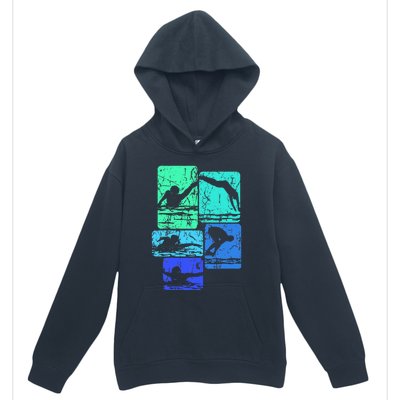 Swimming Swimmers Urban Pullover Hoodie