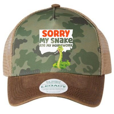Snake Serpent Sorry My Snake Ate My Homework Legacy Tie Dye Trucker Hat