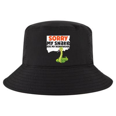 Snake Serpent Sorry My Snake Ate My Homework Cool Comfort Performance Bucket Hat