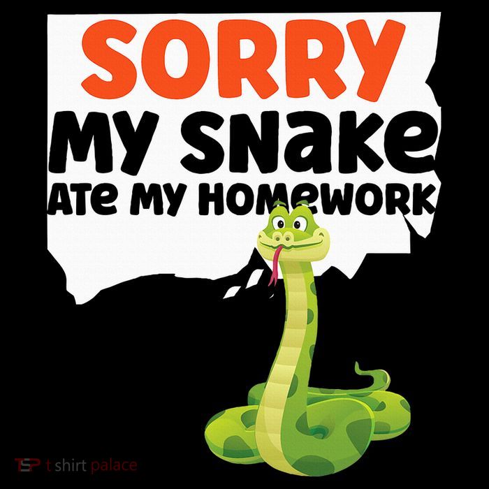 Snake Serpent Sorry My Snake Ate My Homework Flexfit Unipanel Trucker Cap
