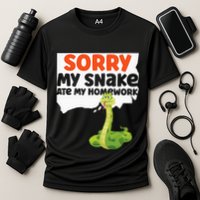 Snake Serpent Sorry My Snake Ate My Homework Performance Shirt
