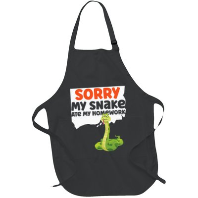 Snake Serpent Sorry My Snake Ate My Homework Apron