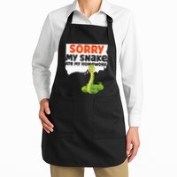 Snake Serpent Sorry My Snake Ate My Homework Apron