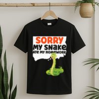 Snake Serpent Sorry My Snake Ate My Homework T-Shirt