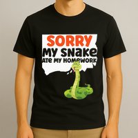 Snake Serpent Sorry My Snake Ate My Homework T-Shirt