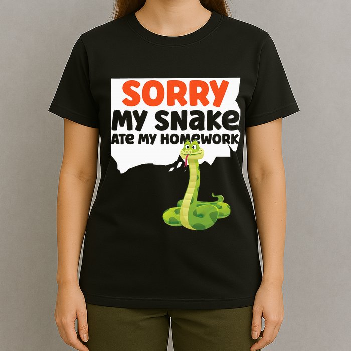 Snake Serpent Sorry My Snake Ate My Homework T-Shirt