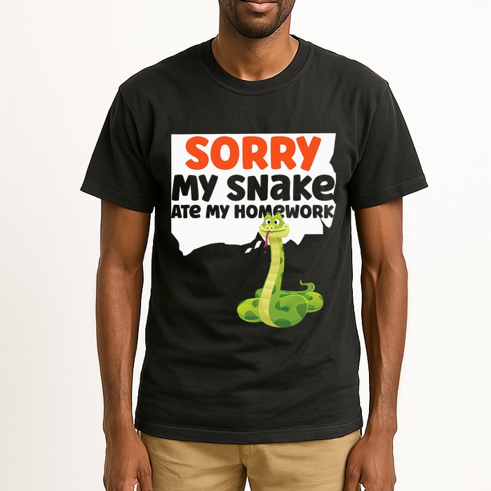 Snake Serpent Sorry My Snake Ate My Homework Tall T-Shirt