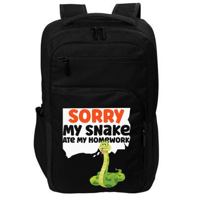 Snake Serpent Sorry My Snake Ate My Homework Impact Tech Backpack