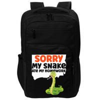 Snake Serpent Sorry My Snake Ate My Homework Impact Tech Backpack