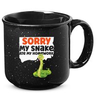 Snake Serpent Sorry My Snake Ate My Homework 15oz Campfire Ceramic Mug