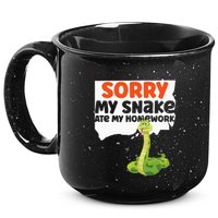 Snake Serpent Sorry My Snake Ate My Homework 15oz Campfire Ceramic Mug