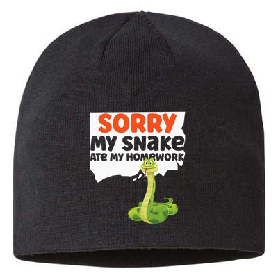 Snake Serpent Sorry My Snake Ate My Homework Sustainable Beanie