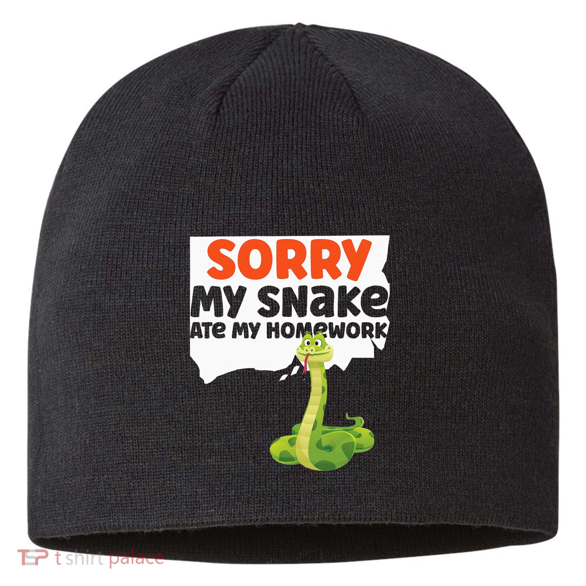 Snake Serpent Sorry My Snake Ate My Homework Sustainable Beanie