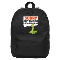 Snake Serpent Sorry My Snake Ate My Homework 16 in Basic Backpack