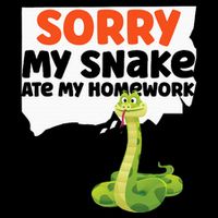 Snake Serpent Sorry My Snake Ate My Homework 16 in Basic Backpack