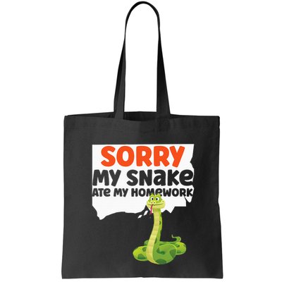 Snake Serpent Sorry My Snake Ate My Homework Bag
