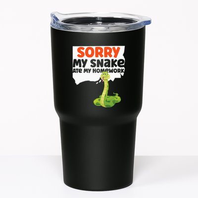 Snake Serpent Sorry My Snake Ate My Homework Tumbler